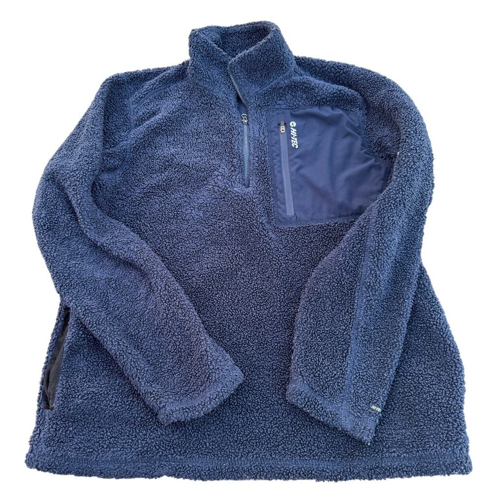 Hi-Tec Quarter Zip Fleece - Navy Blue - Size M